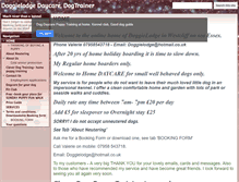 Tablet Screenshot of doggielodge.co.uk